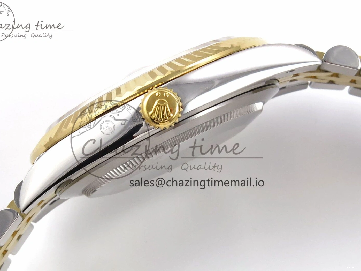 Silver 126333 Best DateJust 41 Edition A3235 SS Stick on YG EWEF Dial Jubilee Bracelet 0118